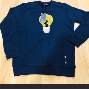 FENDI CASUAL SWEATER SHIRT MEN NWT %100 COTTON